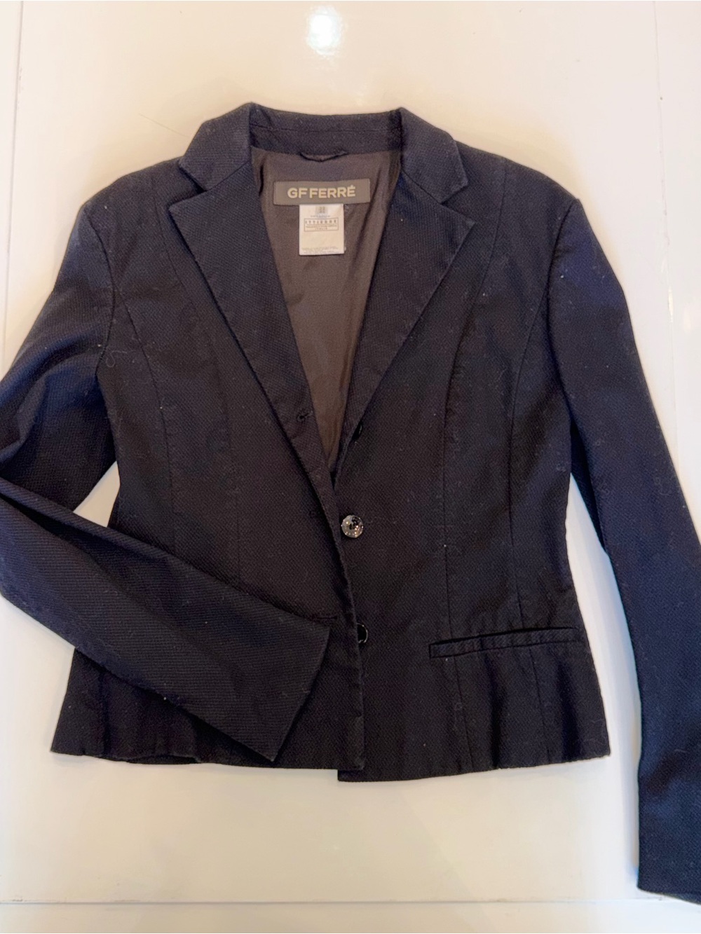 Gianfranco Ferre Women's Dark Navy Tailored Blazer